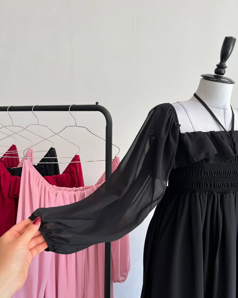 Black Smoke Bodice Frock